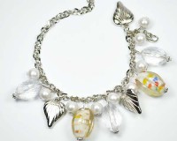 bracelet charms feuilles