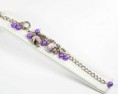 bracelet charms rond violet