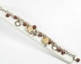 bracelet charms rond brun